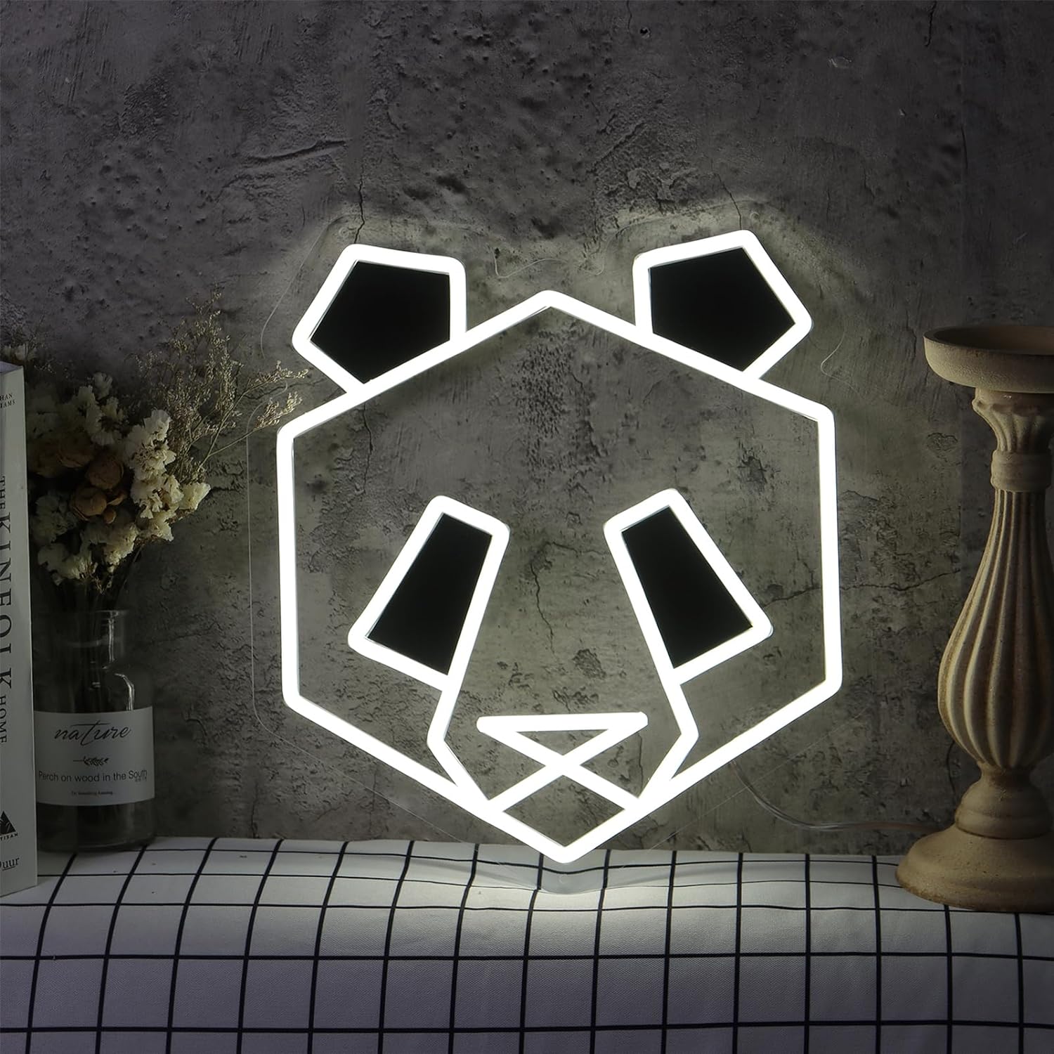 Zoo Party Games - Panda sinal de néon usb regulável