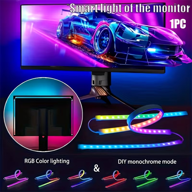 Party Games Night - Fita de Luzes RGB para Jogos,