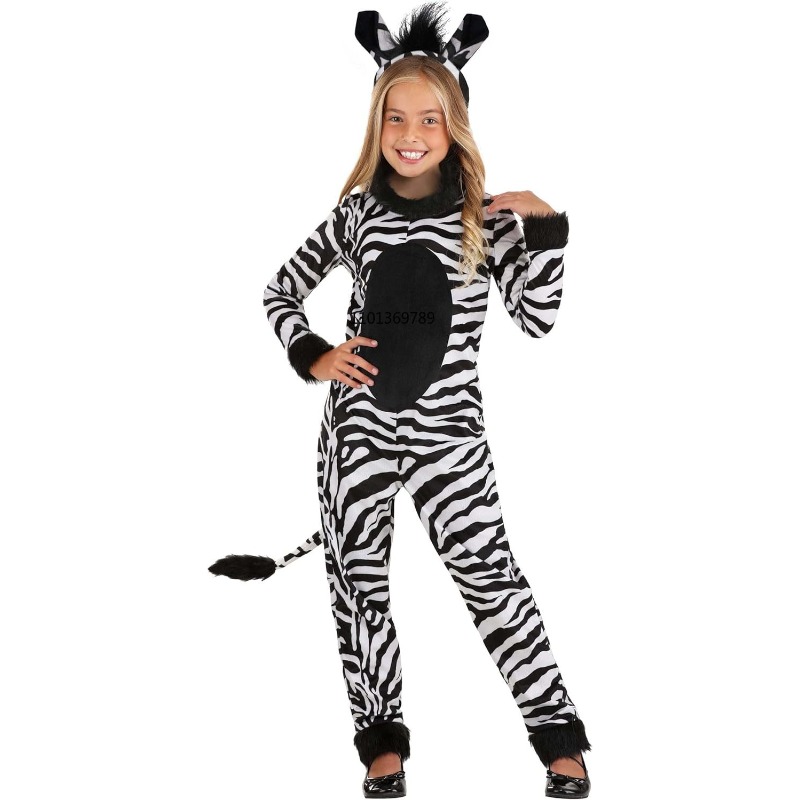 Zoo Party Games - Fantasia de Zebra para Meninas com